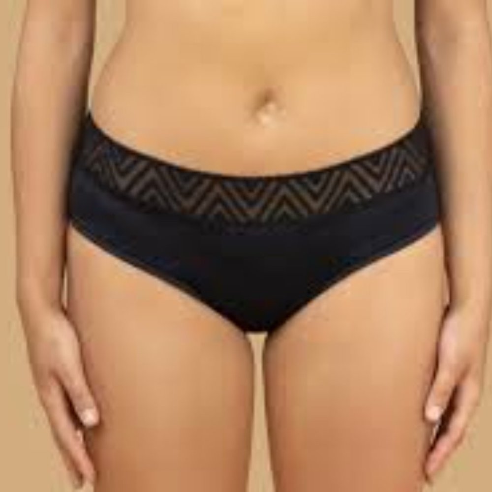 Thinx Super Hiphugger  underwear in Black